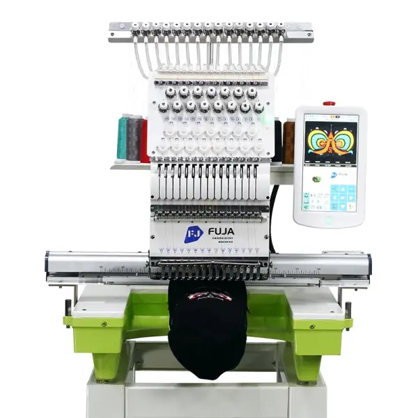 Multifunctional Single Head 12/15 Needles Computerized Embroidery Machine