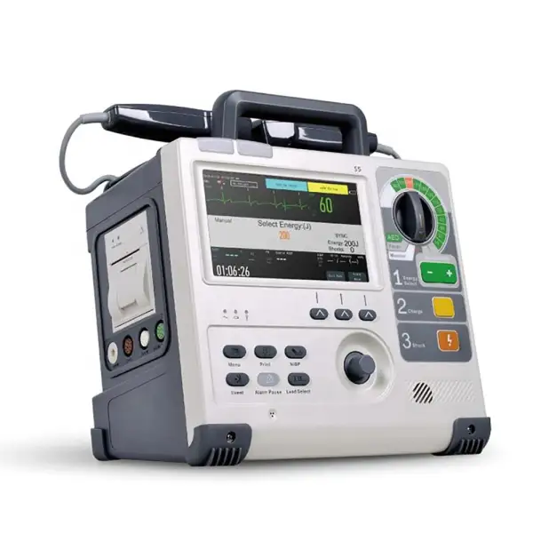 Hospital Medical Equipment Portable Monophasic Biphasic AED Automated External Defibrillator