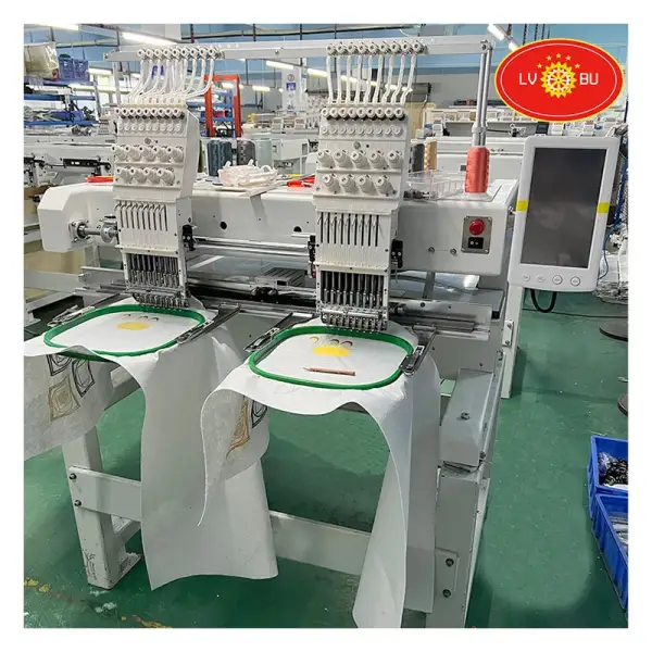 Double-End 12-Pin Automatic Industrial Embroidery Machine Embroidered Dress Machine Brand Embroidery Machine