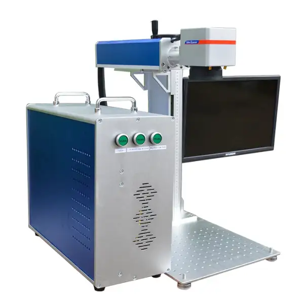 Metal engraving machine portable 20w 30w 50w Mopa gold metal smart color fiber laser marking machine