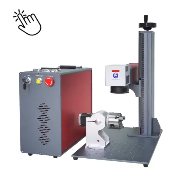 Fiber Laser Marking Machine  Metal Engraving Machine for PVC Plastic Stainless Steel Cartoon Bag