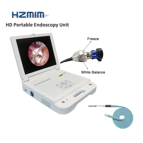 Portable Diagnostic ENT Endoscope Camera With Medical Monitor And LED Light Source