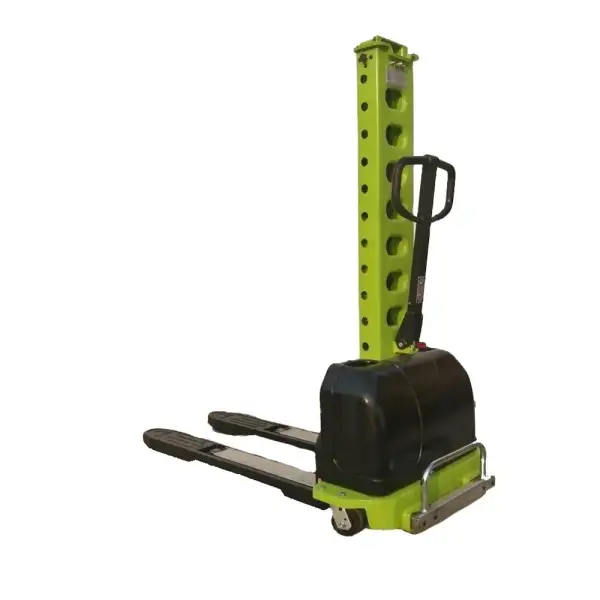 Small Semi Electric Portable Self Loading Pallet Lifter Innolift Stacker With 500kg Capacity