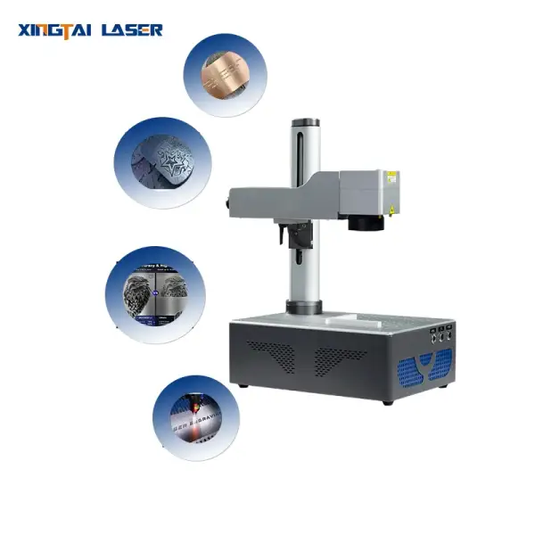 Portable Mini Fiber Laser Engraving Machine For Plastic Metal Steel Aluminum