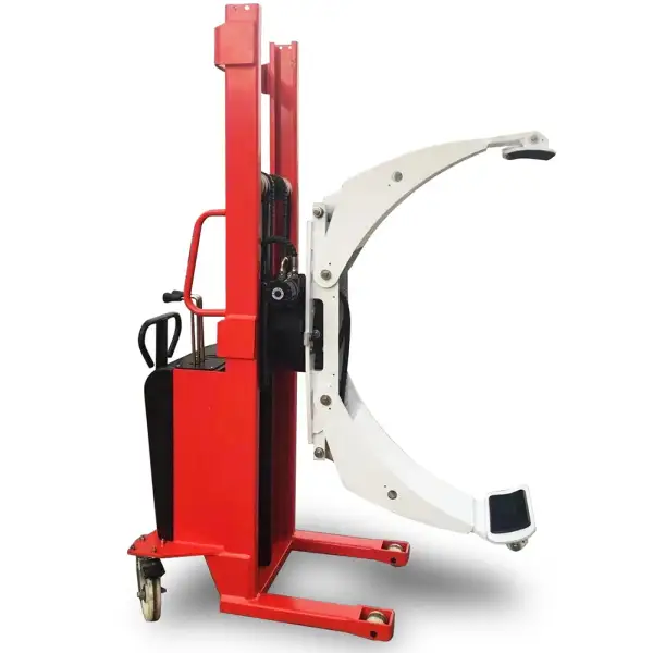 1000 Kg Electric Roll Paper Lifter Stacker 360 Degree Paper Roll Clamps Convenient Warehouse Handling Equipment