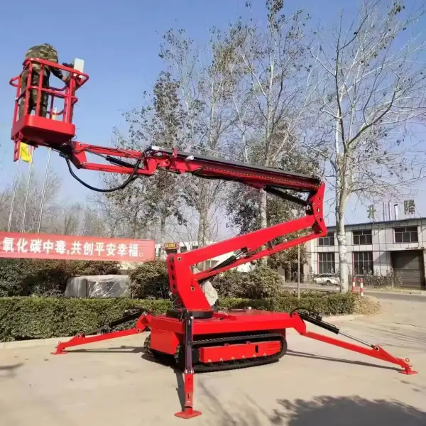 Track Crawler Spider Boom Lift Platform Telescoping Lift Cherry Picker Control Remote