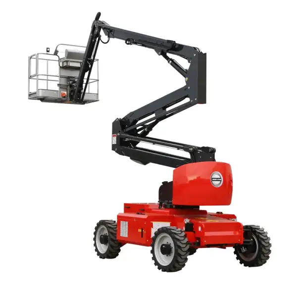 12M 18M Mini Small Hydraulic Articulated Boom Lift Electric Mobile Cherry Picker for Construction