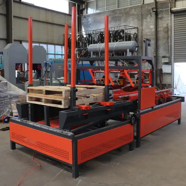Automatic Wood Pallet Making Machine: Stringer Pallet Nailing Machine
