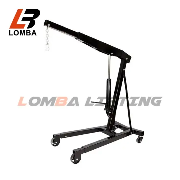 2 TON Engine Hoist Cherry Picker Shop Crane Lift Black