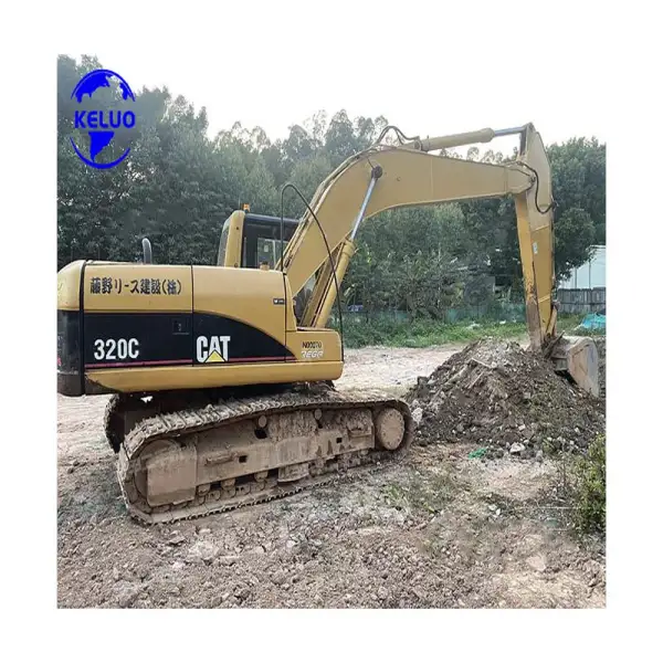 Used Earth Moving Machinery 20 Ton 320C Excavator With Low Working Hours