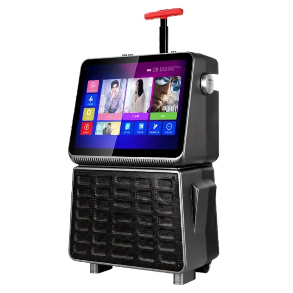 15 Inch Touch Screen Subwoofer Smart Karaoke Trolley Speaker With Google Search Wireless Portable DJ Speaker Box