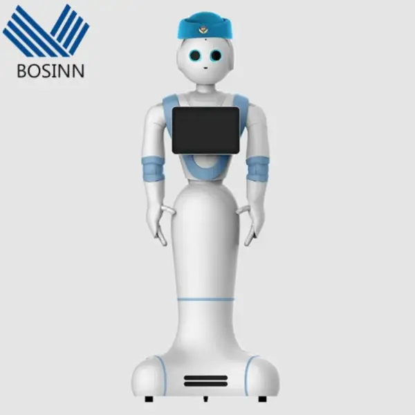 Interactive Service Robot For Exhibition Hall Bank Reception Consultation With Android Wear Intelligent Robots