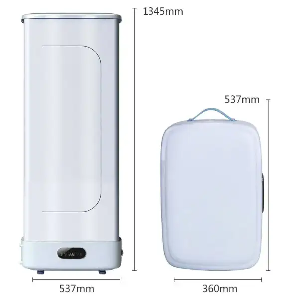 Smart Mini Electric Automatic Hot Air Clothes Dryer UV Light Foldable Portable Washing Machine