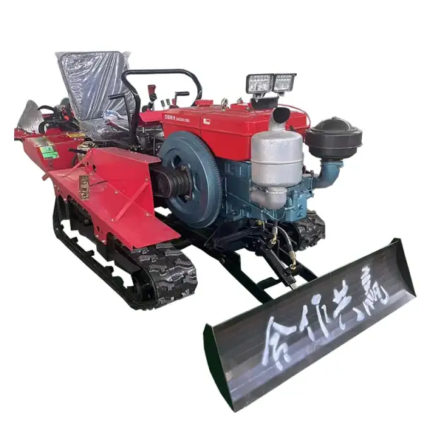 Farm Equipment Crawler Tiller Small Diesel Rotary Tiller Garden Walk-Behind Tractor