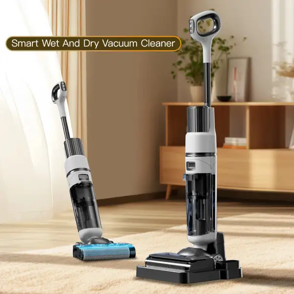 Wet And Dry Cordless Vacuum Cleaner Handheld Washing Vertical Floor Care Device