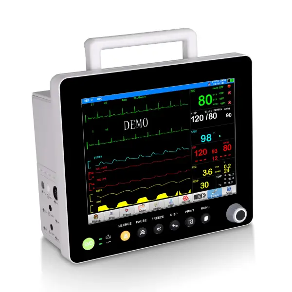 15 inch Touch Screen Medical Modular Multi-Parameter Patient Monitor Remote Patient Monitoring System ECG Machine