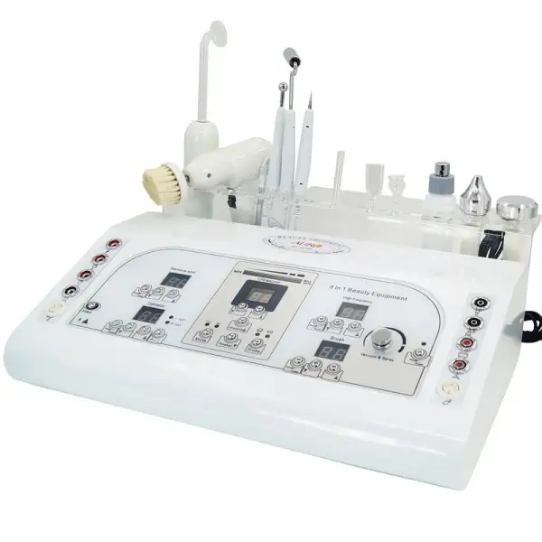 Au-8208 Auro High Frequency Galvanic 8 in 1 Multifunction Facial Spa Beauty Machine