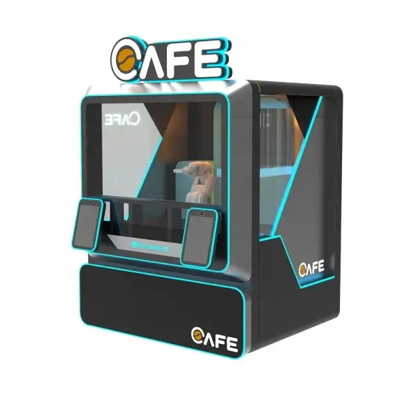 Smart and Coffee Vending Machine Fully Automatic For Business Robot Vending Machine Coffee Tea Bean With Card Operated Prices