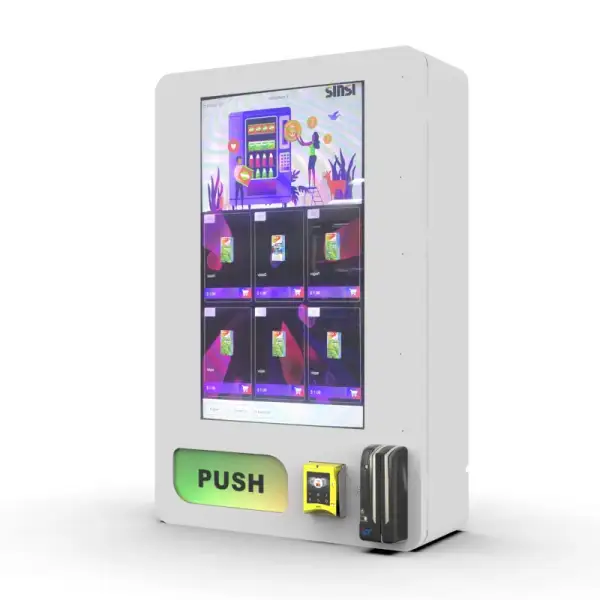 Smart Digital Vending Machine With E-Cloud System And Touchless Payment And Cash