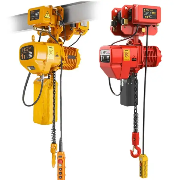 1 Ton 2 Ton Electric Chain Hoist with Motorized Trolley