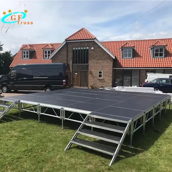 Concert/Event Used 4*4ft, 4*8ft Stage Platform Skidproof Plywood Portable Stage Platform