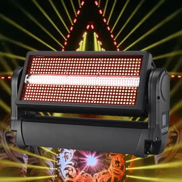 AOPU 1000W RGB 3-in-1 Waterproof LED Strobe Stage Light Moving Head Wash Light For Wedding Night Club