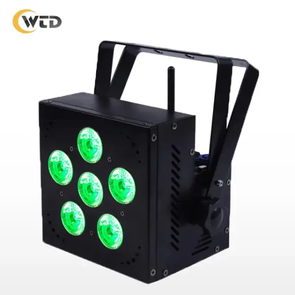 DMX 512 LED 6x18W Wireless Battery LED Par Light RGBWA UV 6-in-1 Uplighter Stage Lighting