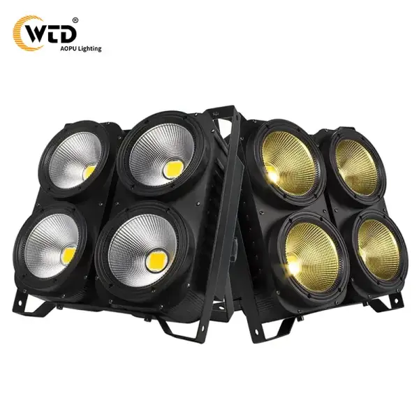 Studio Tv Film Dmx Strobe Cool White Audience COB Warm White 4x100 W 4 Eyes Cob LED  Audience Blinder Light