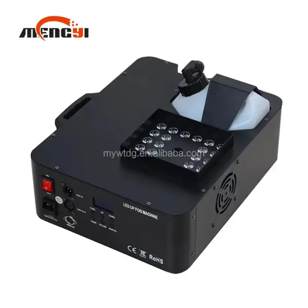 Fog Machine 1500w RGB 24LED Smoke Fog Machine for Halloween Christmas Weddings Party Stage Smoke Machine