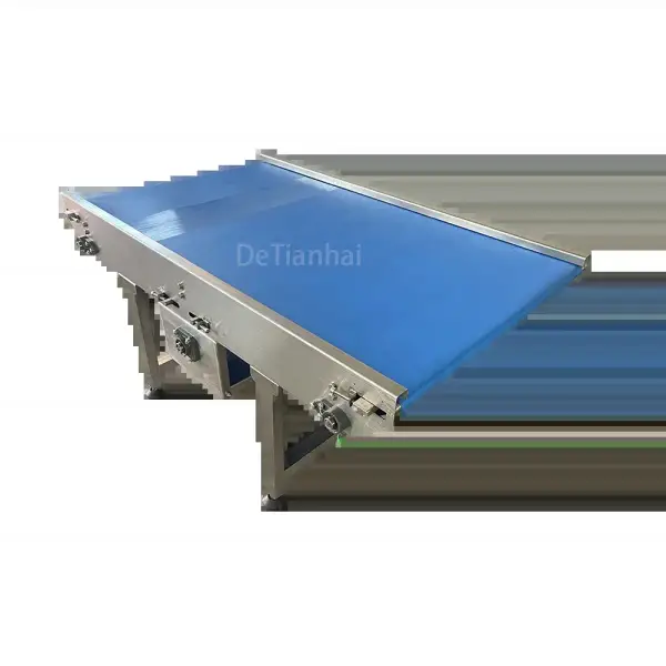 PVC Belt Conveyor For Automatic Production Line Intelligent Electric Motor PU Belt Conveyor