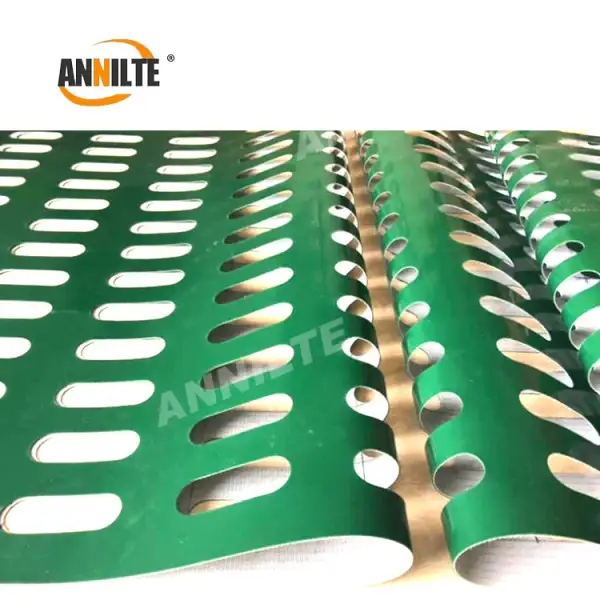 Annilte Customized Conveyor Belt Perforated Conveyor Belts Punching Conveyor PVC Belts With Holes