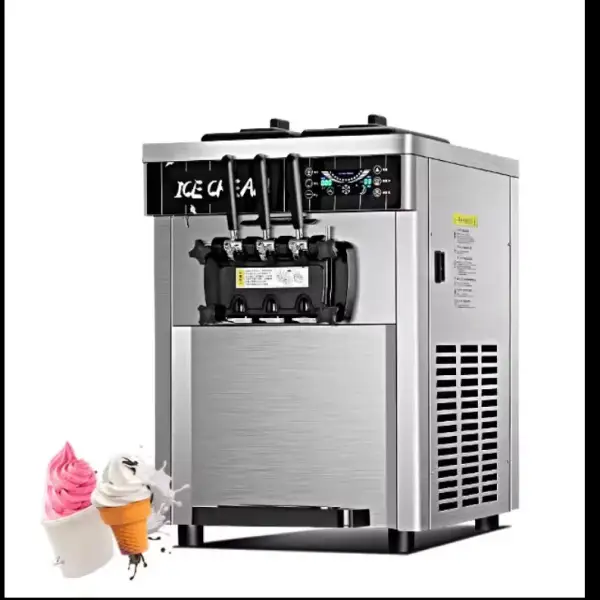 3 Flavor Commercial Soft Serve Ice Cream Machine