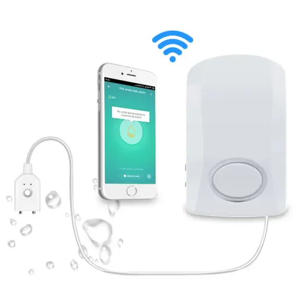 Strong Power Water Leak Sensor Detection Alarm WIFI Water Alarm Water Level Sensor with Alarm