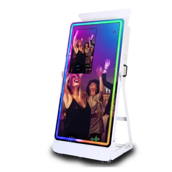 Magic Lighting LED Frame Vending Machine Touch Screen Mirror Booth Photo Booth