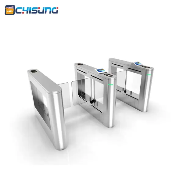 High Quality Security Support RFID Card Face Recognition Stainless Steel 304 Smart Automatic Swing Barrier Gate Turnstile